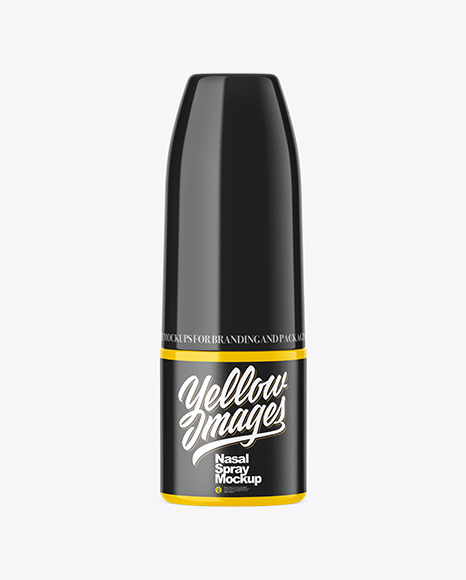 Glossy Nasal Spray Bottle Mockup