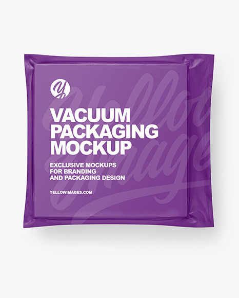 Matte Square Vacuum Packaging Mockup
