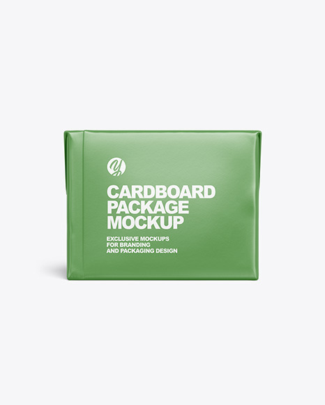 Matte Cardboard Package Mockup