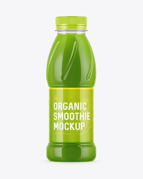 Organic Smoothie Bottle Mockup