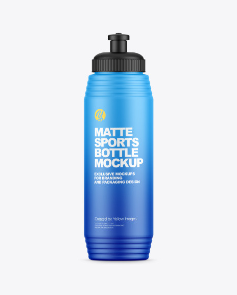 Matte Sports Bottle Mockup