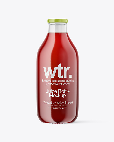 Berry Juice Bottle Mockup
