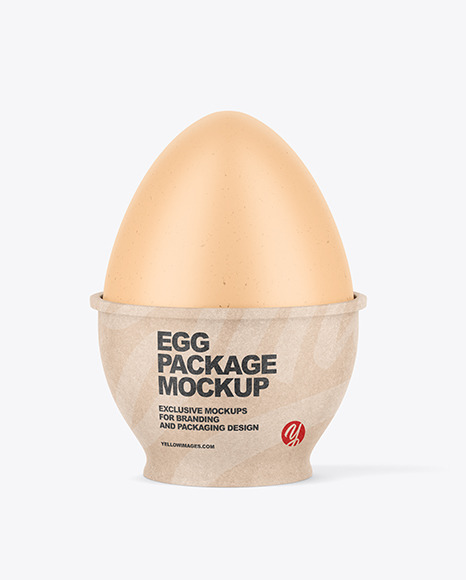 Kraft Paper Egg Package Mockup