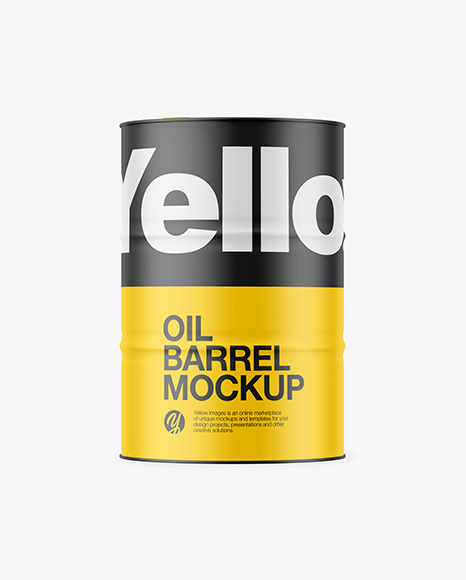 Matte Oil Barrel Mockup