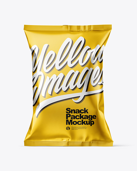 Matte Metallic Snack Pack Mockup