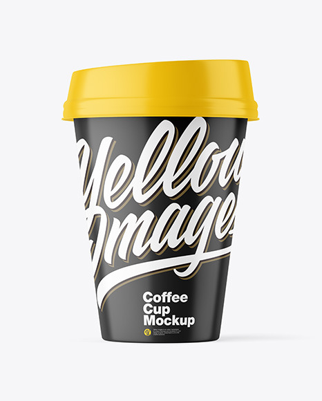Matte Plastic Coffee Cup Mockup