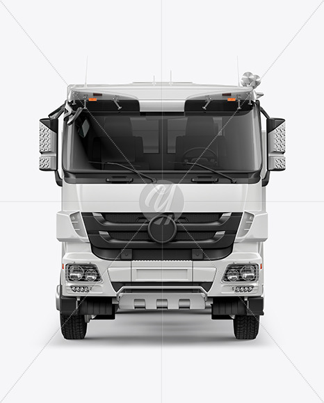 Tipper Truck Mockup - Front View