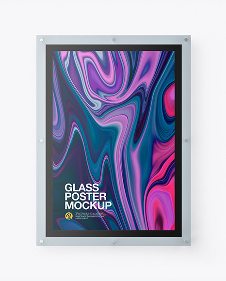 Glass Poster Mockup