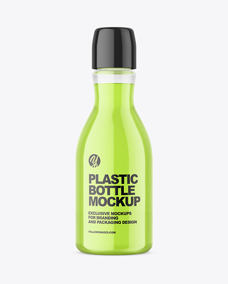 Clear Plastic Pharmacy Bottle Mockup