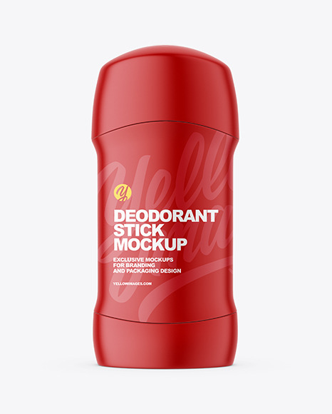 Matte Plastic Deodorant Stick Mockup