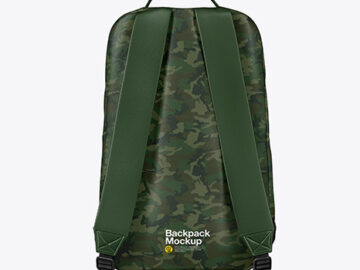 Backpack Mockup - Back View