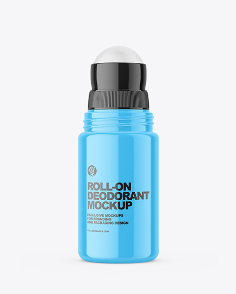 Glossy Roll-On Deodorant Mockup