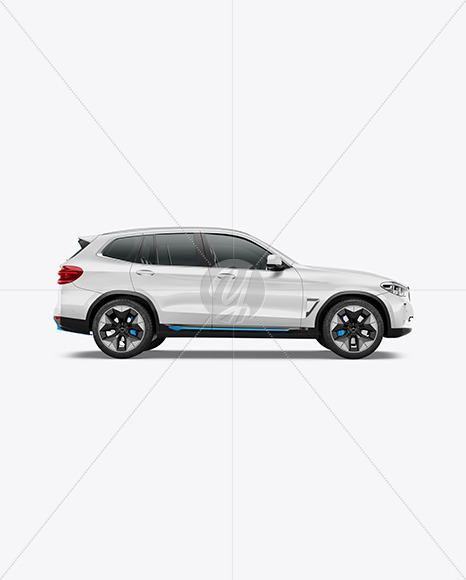 Electric Crossover SUV Mockup - Side View