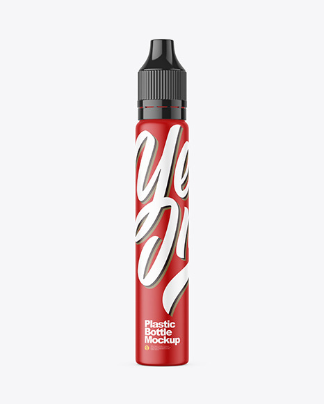 Matte Pen Shape Bottle Mockup