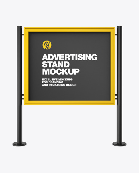 Advertising Board Poster Frame Mockup