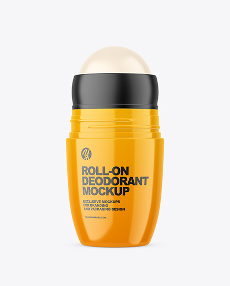 Glossy Roll-On Deodorant Mockup