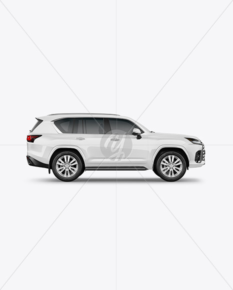 Full-size Luxury SUV Mockup - Side View