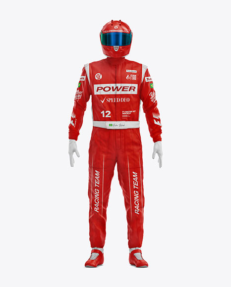 F1 Racing Kit Mockup - Front View