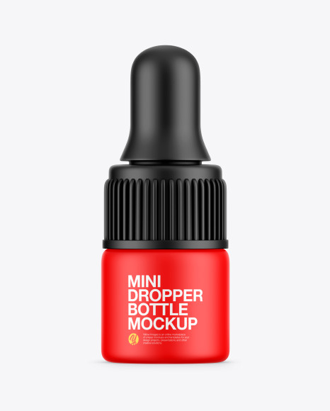 Mini Dropper Bottle Mockup
