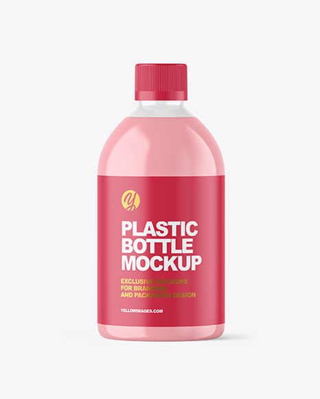 Clear Liquid Soap Bottle Mockup