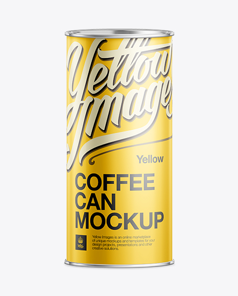 550g Metal Coffee Can Mock-Up