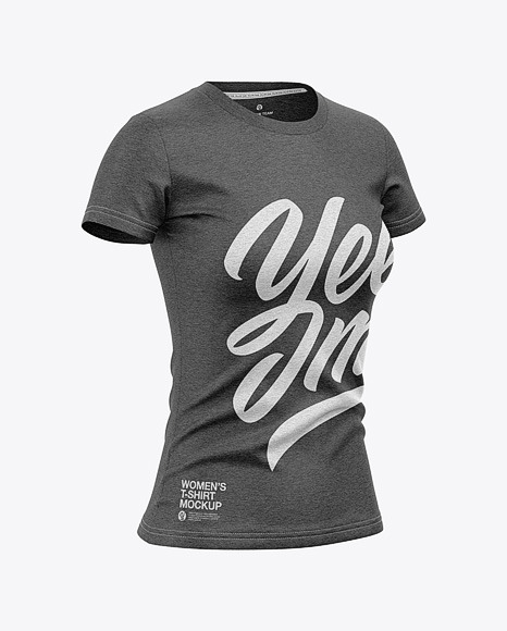 Women’s Heather T-Shirt Mockup