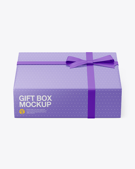 Paper Gift Box Mockup