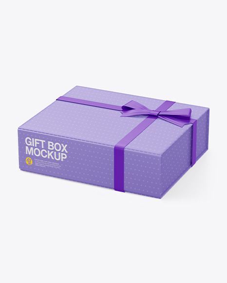 Paper Gift Box Mockup