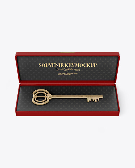 Souvenir Case with Key Mockup