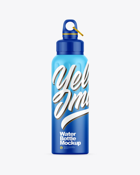 Matte Water Bottle Mockup