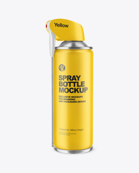 Matte Spray Can w/Flexible Applicator Mockup