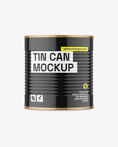 Tin Can w/ Glossy Finish Mockup