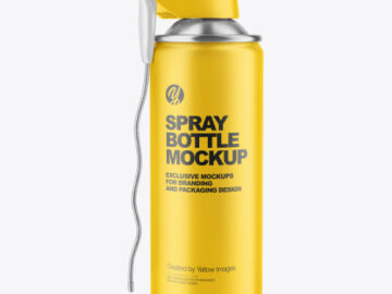 Matte Spray Can w/Flexible Applicator Mockup
