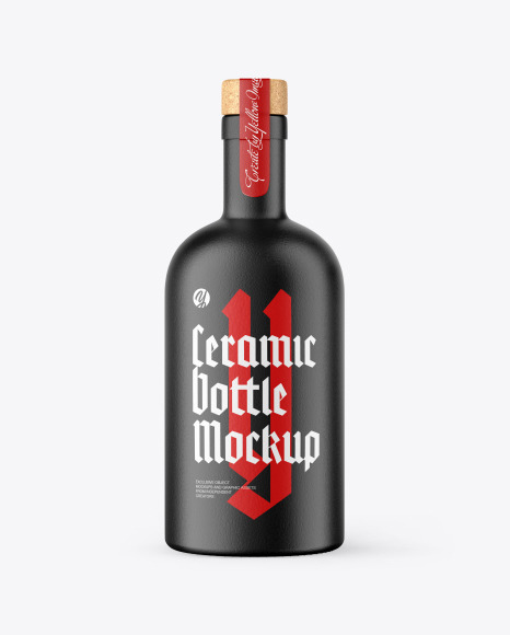 Ceramic Bottle Mockup