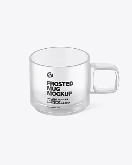 Frosted Glass Mug Mockup