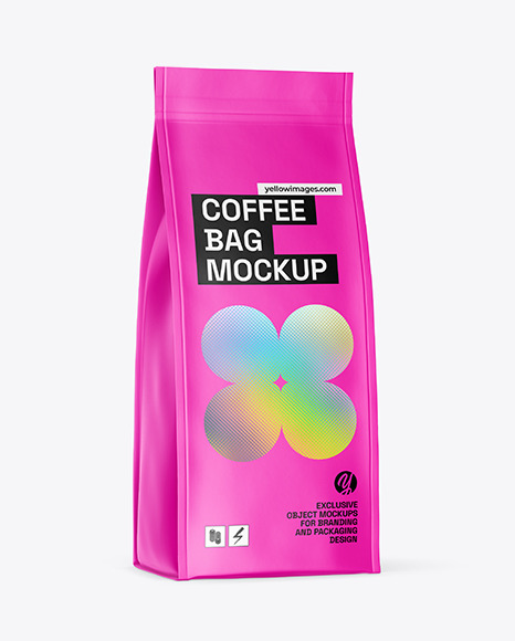 Matte Coffee Bag Mockup