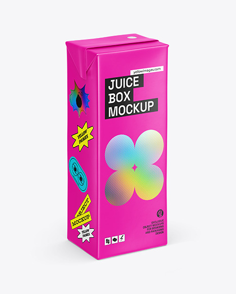 Juice Carton Box Mockup