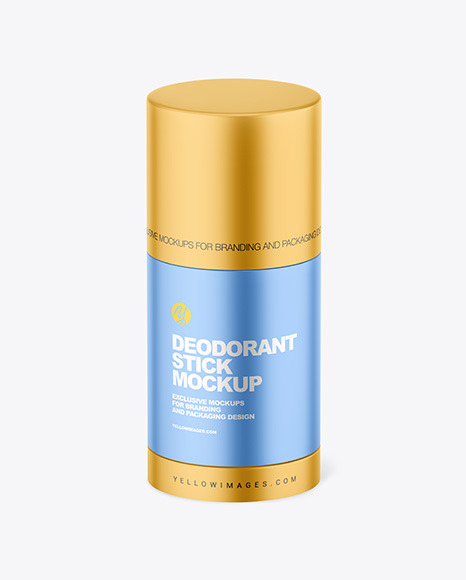 Matte Metallic Deodorant Mockup