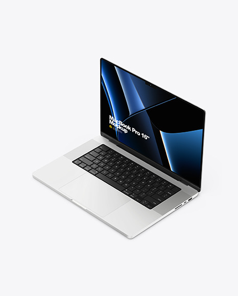MacBook Pro 16-inch Silver Mockup