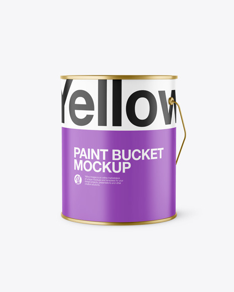 Matte Paint Bucket Mockup