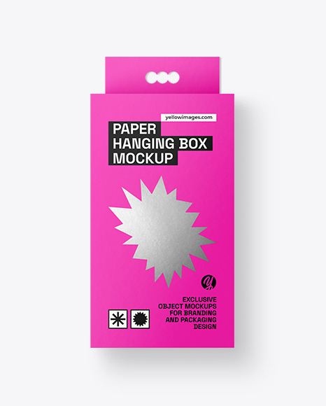 Paper Hanging Box Mockup