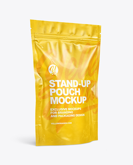 Glossy Stand-up Pouch Mockup