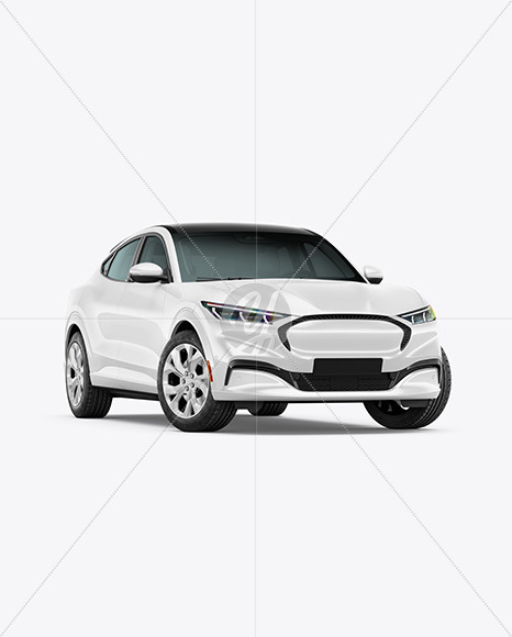 Electric Crossover SUV - Half Side View