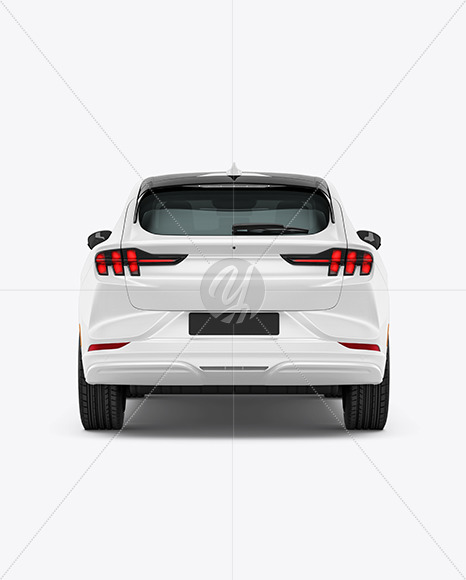 Electric Crossover SUV - Back View