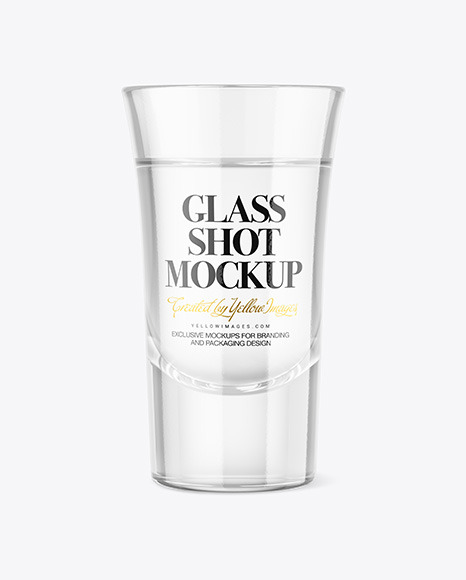 Vodka Glass Shot Mockup