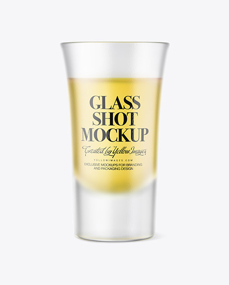 Tequila Frosted Glass Shot Mockup