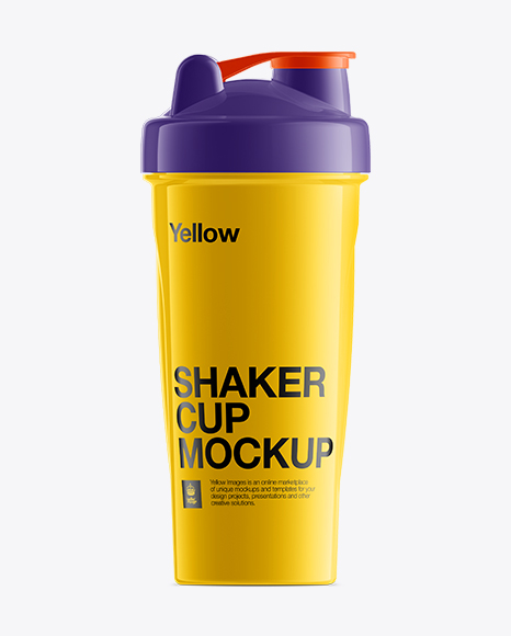 White Shaker Bottle Mockup
