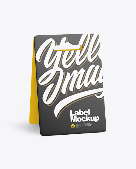 Paper Label Tag Mockup