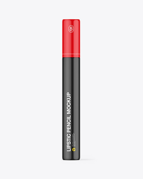 Glossy Lipstick Pencil Mockup