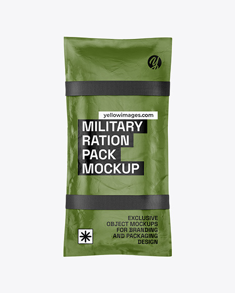 Military Ration Pack Mockup